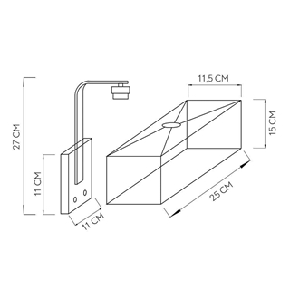 APLIQUE AGATHA CUERO CON PANTALLA BEIS 1XE27 CON PUERTO USB Y CON INTERRUPTOR - Imagen 2