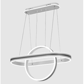 COLGANTE LED ALPES GRIS 112W CON MANDO - Imagen 1
