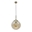 COLGANTE PINAP 1XE27 CUERO Y AMBAR 25CM - Imagen 1