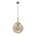 COLGANTE PINAP 1XE27 CUERO Y AMBAR 25CM - Imagen 1