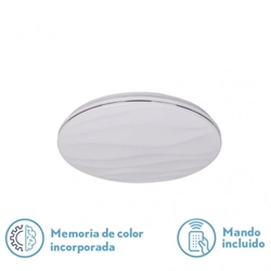 PLAFON LED 48W  WELLINGTON 38CM 3744LM REGULABLE INTENSIDAD Y COLOR, CON MANDO Y MEMORIA 3000-4000-6500K - Imagen 1