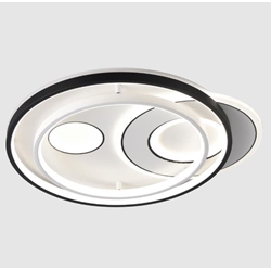 PLAFON LED EVORA BLANCO Y NEGRO 160W CON MANDO - Imagen 1