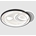 PLAFON LED EVORA TRIANGULAR BLANCO Y NEGRO 160W CON MANDO - Imagen 1