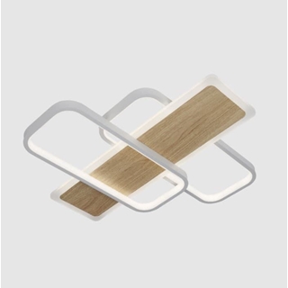 PLAFON LED FORQUETA 120W BLANCO Y HAYA CON MANDO - Imagen 1