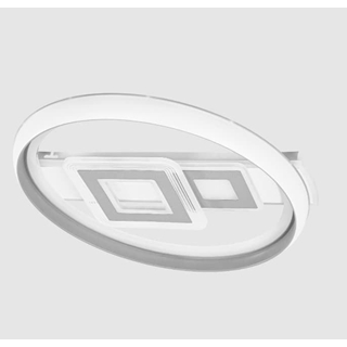 PLAFON LED SUCREO 80W BLANCO Y GRIS CON MANDO - Imagen 1